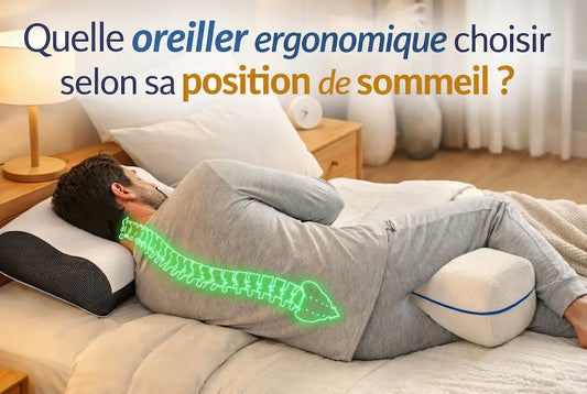 Oreiller ergonomique plat ou ergonomique - Bien choisir son oreiller selon sa posture de sommeil