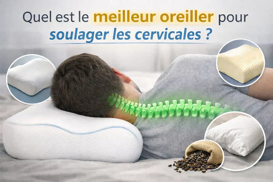 Oreiller ergonomique pour soulager les cervicales