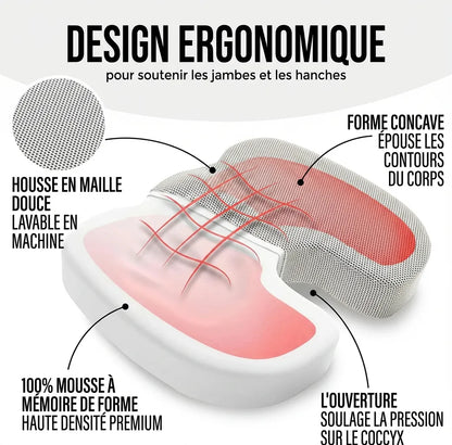Coussin coccyx mémoire de forme