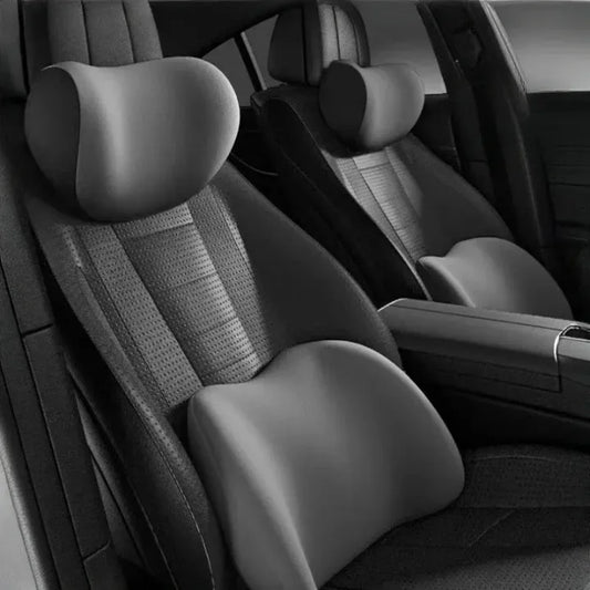 image d'un Coussin ergonomique pour cervical et lombaires dans une voiture voiture - Design premium