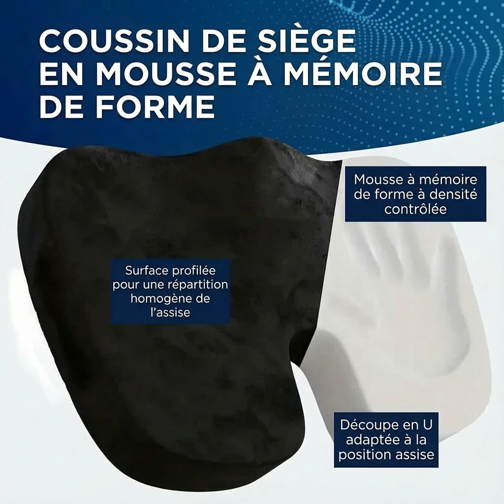 Coussin pour coccyx – Assise en U mémoire de forme