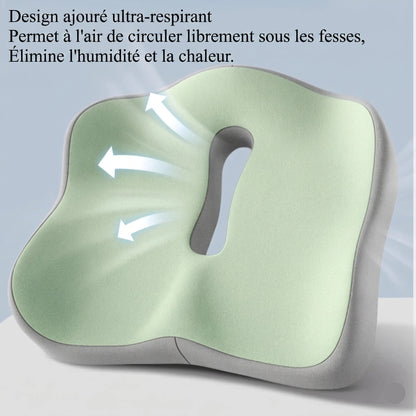 Coussin pour coccyx – Ergonomique à mémoire de forme avec trou central