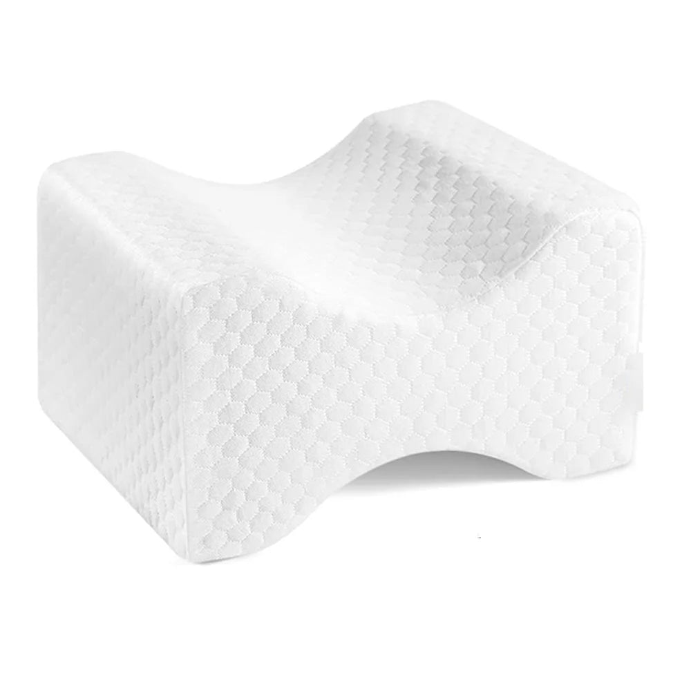 Image produit d'un coussin genoux ergonomique blanc sur fond blanc