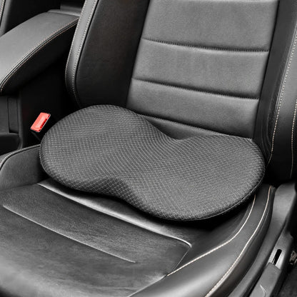 Schéma des dimensions d'un oreiller cervical ergonomique blanc : longueur de 50 cm, largeur de 30 cm, avec une double hauteur de 10 cm et 5,5 cm pour le soutien de la nuque.